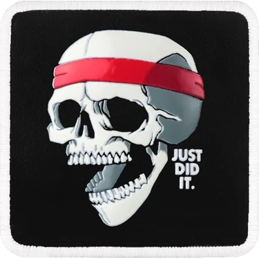 Unisex Siyah Değiştirilebilir Şapka Sticker- Skull