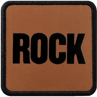 Unisex Kahverengi Değiştirilebilir Şapka Sticker- Rock Brown