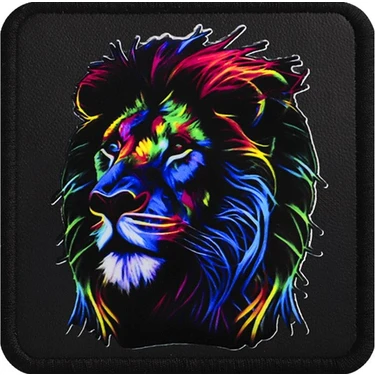 Unisex Siyah Değiştirilebilir Şapka Sticker - Prisma Lion