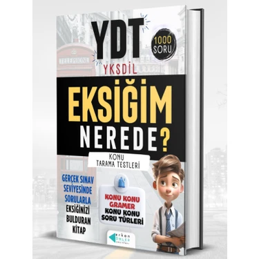 Erkan Önler Yayınları YDT YKSDİL Eksiğim Nerede? Konu Tarama Testleri - Erkan