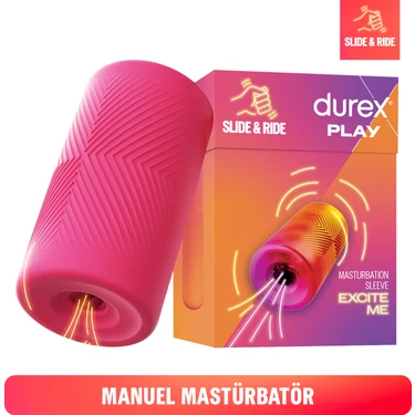 Durex Suya Dayanıklı Silikon Manuel Mastürbatör – Pembe, Ergonomik Tasarım ve Kolay Temizlik