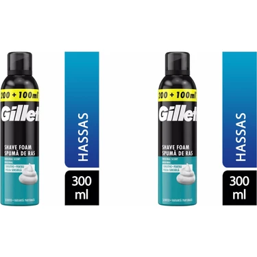 Gillette Tıraş Köpüğü 300 ml Hassas -2