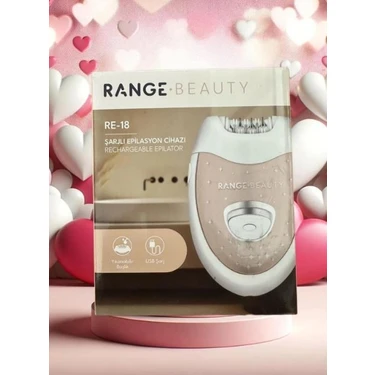 Fakir Range Beauty RE18 Şarjlı Epilasyon Cihazı Yıkanabilir Başlık ve USB Şarj