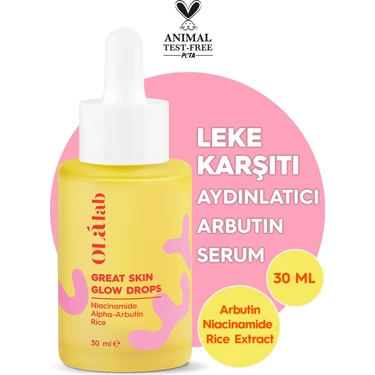 OlaLab Leke Karşıtı Aydınlatıcı Alpha Arbutin Cilt Serumu 30