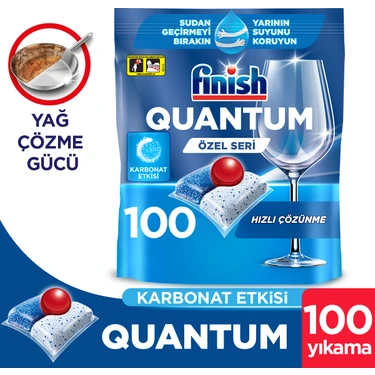 Finish Quantum Özel Seri Bulaşık Makinesi Deterjanı Kapsül Tablet 100