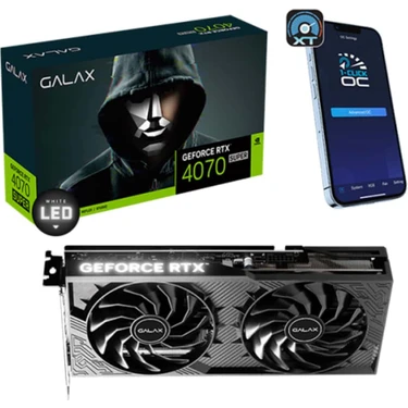 GALAX GeForce RTX 4070 SUPER 1-Click OC 2X V2 12GB GDDR6X 192 Bit DLSS 3 Ekran Kartı