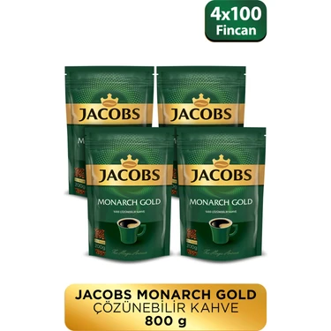 Jacobs Monarch Gold Granül Kahve 200 gram x 4