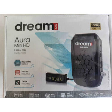 Dreamstar Aura Mini HD Uydu Alıcısı Full HD Görüntü Kalitesi Wi-Fi