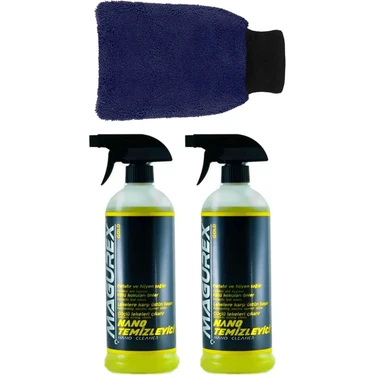 Magurex Nano Temizleyici - Güçlü Kir ve Leke Çıkarma, Çok Yüzeyli Kullanım için Uygun, 2 x 800 ml,