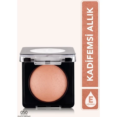 Flormar Baked Blush-On Yüksek Pigmentli & Mat Bitişli Fırınlanmış Allık (050 Peachy Bronze)