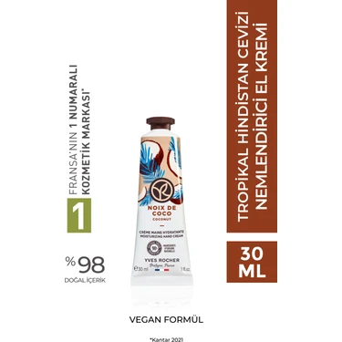 Yves Rocher El Kremi- Nemlendirici Besleyici Tropikal Hindistan Cevizi- 