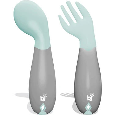 Babyjem Açılı Mama Çatal Kaşık Seti -