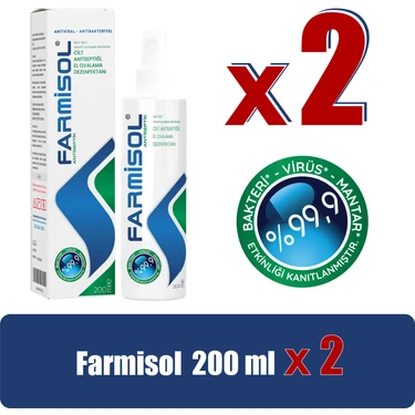 Farmisol Dezenfektan - Kişisel Kullanım Antiseptiği 200 ml - 2