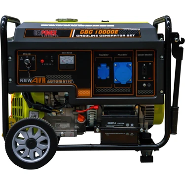 Genpower Gbg 10000 E Oto 10 Kva, Benzinli, Otomatik Transfer Panolu, Monofaze( 220VOLT) Portatif