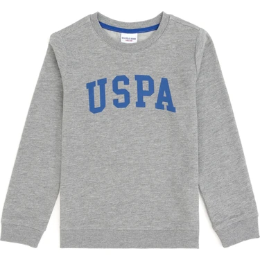 U.S. Polo Assn. Erkek Çocuk Gri Melanj Sweatshirt