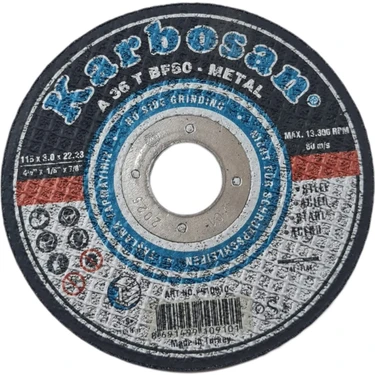 KARBOSAN Karbosan A 36 T BF80 Metal Kesme Taşları | Kesim Fiyatı