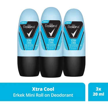 Rexona Men Erkek Roll On Deodorant Xtra Cool 20 ml x3 Fiyatı