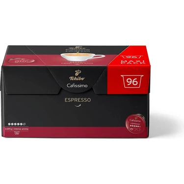 Tchibo Cafissimo Espresso İntense Aroma Kahve 96 Kapsül Espresso ve Filtre Uyumlu Yoğun Kahve