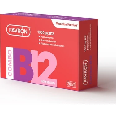 Favron Combo Vitamin B12 Içeren Dilaltı Tablet Takviye Edici