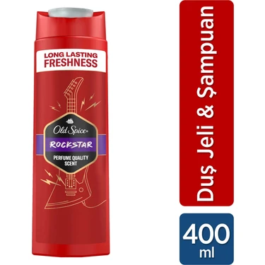 Old Spice Rockstar Erkek Duş Jeli ve Şampuan 400