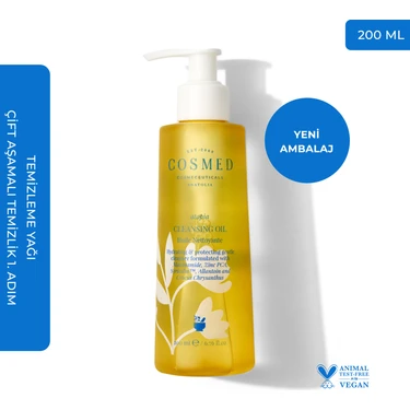 Cosmed Atopia Cleansing Oil - Yüz Ve Vücut İçin Temizleme Yağı - Yağ Bazlı Temizleyici 200