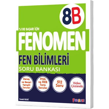 Gama Yayınları Fenomen8. Sınıf Fen Bilimleri Soru Bankası