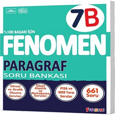 Gama Yayınları Fenomen 7. Sınıf Fenomen Paragraf Soru Bankası