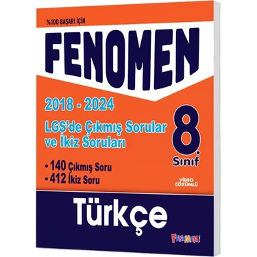 Fenomen Yayınları LGS Türkçe Çıkmıs Sorular ve İkiz Soruları 2018 -