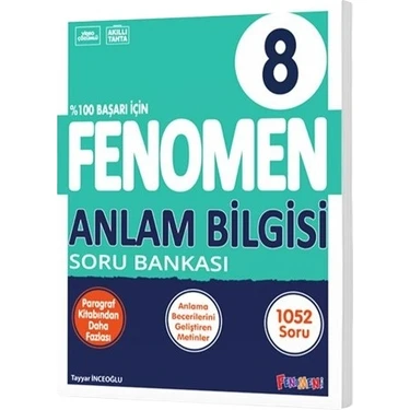 Fenomen Çocuk Yayınları 8 Anlam Bilgisi Soru