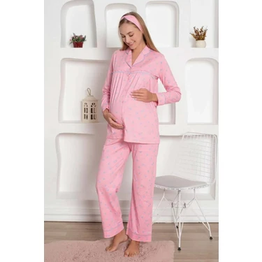 Alimer 2796 Pembe Hamile Lohusa Pijama