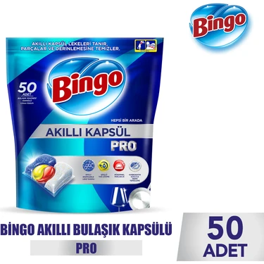 Bingo Akıllı Kapsül Pro Bulaşık Makinesi Deterjanı Tableti