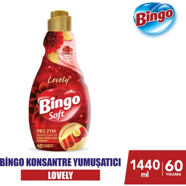 Bingo Soft Konsantre Çamaşır Yumuşatıcısı Lovely 1440