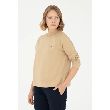 U.S. Polo Assn. Kadın Kum Sweatshirt