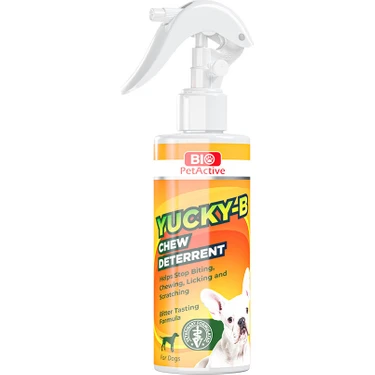 Bio Yucky B Köpek Uzaklaştırıcı Kovucu Çiğneme Önleyici Engelleyici Sprey Keep Off Dog Repellent