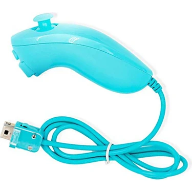 Unbrand 8530 Nintendo Wii Kaymaz Tasarım Için 1:1 Kavisli Kablolu Oyun Denetleyicisi Uzaktan Kablo