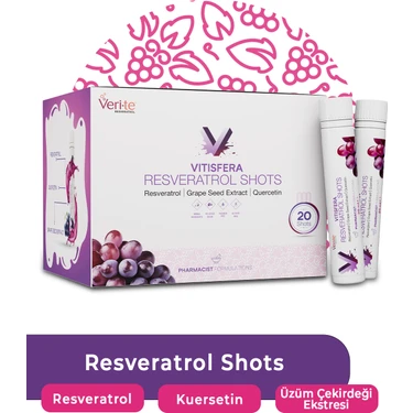 Vitisfera Resveratrol Shot Orman Meyveleri Aromalı 20 x 25