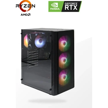 Elite PC Amd R5 5500 - Rtx 3060 12G - 500GB SSD - 16GB Ram Oyuncu Masaüstü