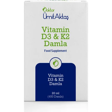 Dr. Ümit Aktaş D3 K2 Vitamin Damlası - 400