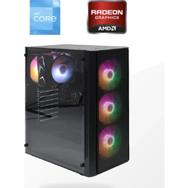 Elite PC Intel I3 12100F - Rx 580 8g - 500GB SSD - 16GB Ram Oyuncu Masaüstü