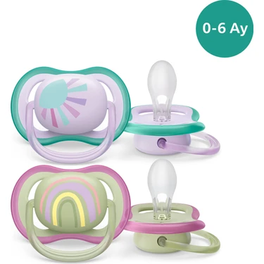 Philips Avent Ultra Air Emzik 0-6 Ay,  2'li Paket, Kız