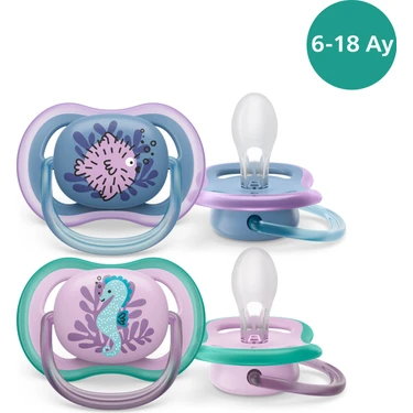 Philips Avent Ultra Air Emzik 6-18 Ay,  2'li Paket, Kız