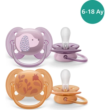 Philips Avent Ultra Soft Emzik 6-18 Ay, 2'li Paket, Kız