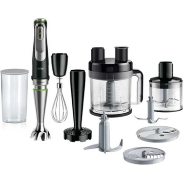 Braun 2 Yıl Multiquick 9 El Blenderi MQ9187XLI Resmi Distribütör Garantili Modern 500 ml Metal 50