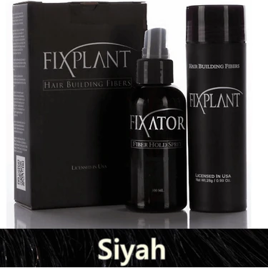 Fıxplant Saç Dolgunlaştırıcı Set Topik 28 Gr. + Sprey | Seyrek Saçlar Için Saç Tozu | Fixplant Saç