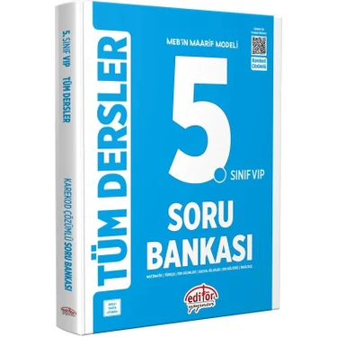 Editör Yayınları 5. Sınıf Maarif Modeli Tüm Dersler Soru