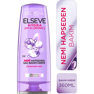 Elseve L'oréal Paris Elseve Hydra [hyaluronic] Nemi Hapseden Saç Bakım Kremi