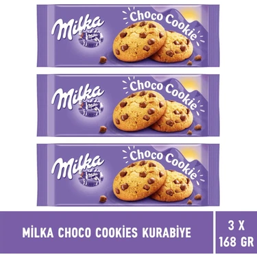 Milka Choco Cookies Damla Çikolatalı Kurabiye 168 gr - 3