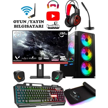 Ramtech General X10 I7 12700F 4060 8gb 1tb M2 SSD 32GB Ram 27'' 180HZ Pivot Masaüstü Oyuncu