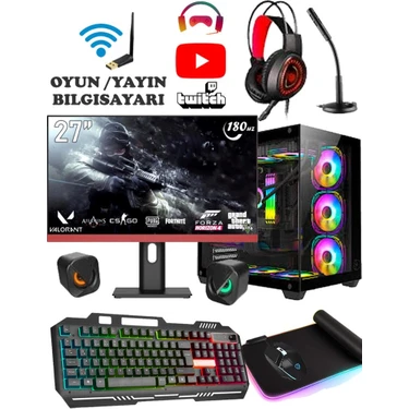 Ramtech General X20 I7 12700F 4060 8gb 1tb M2 SSD 32GB Ram 27'' 180HZ Pivot Masaüstü Oyuncu