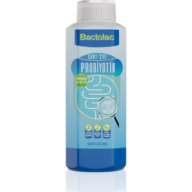 Bactolac Aktif Probiyotik - 1000 ml (Dünyada Canlı Organizma İçeren Tek Sıvı Probiyotik) Canlı